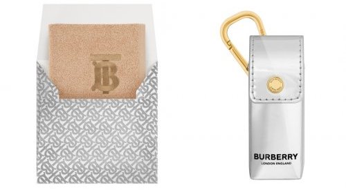 Pure Trade: A range of silver-coloured accessories for Burberry Beauty