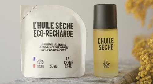 La Crème Libre dévoile une huile sèche bio en flacon roll-on rechargeable
